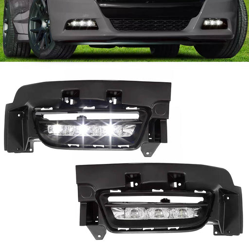 DURAFORCE LED Fog Lights With Switch for Dodge Charger 2015-2022 2020 Driver Passenger
