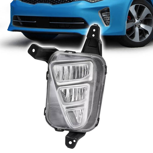 DURAFORCE 92201D5000 LED Fog Light Lamp for Kia Optima 2016-2018 Front Left Driver Side