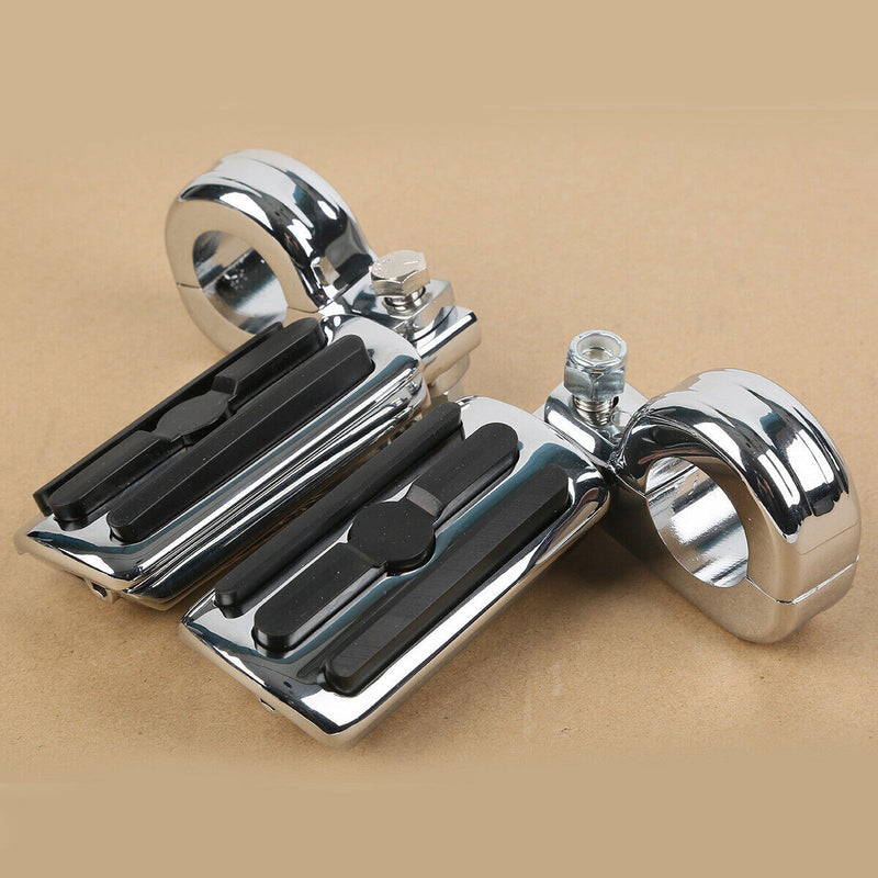 1.25" Engine Crash Bar Footpegs Foot Pegs for Harley Road Glide Softail Suzuki