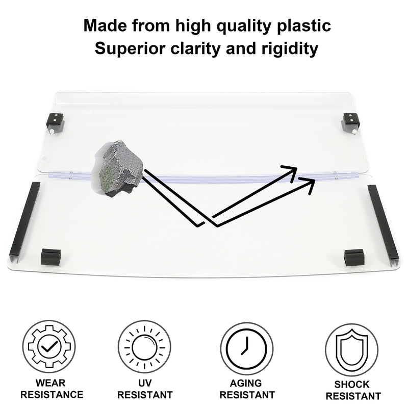 Folding Clear Windshield for EZGO Marathon 1986-1994.5 Golf Cart