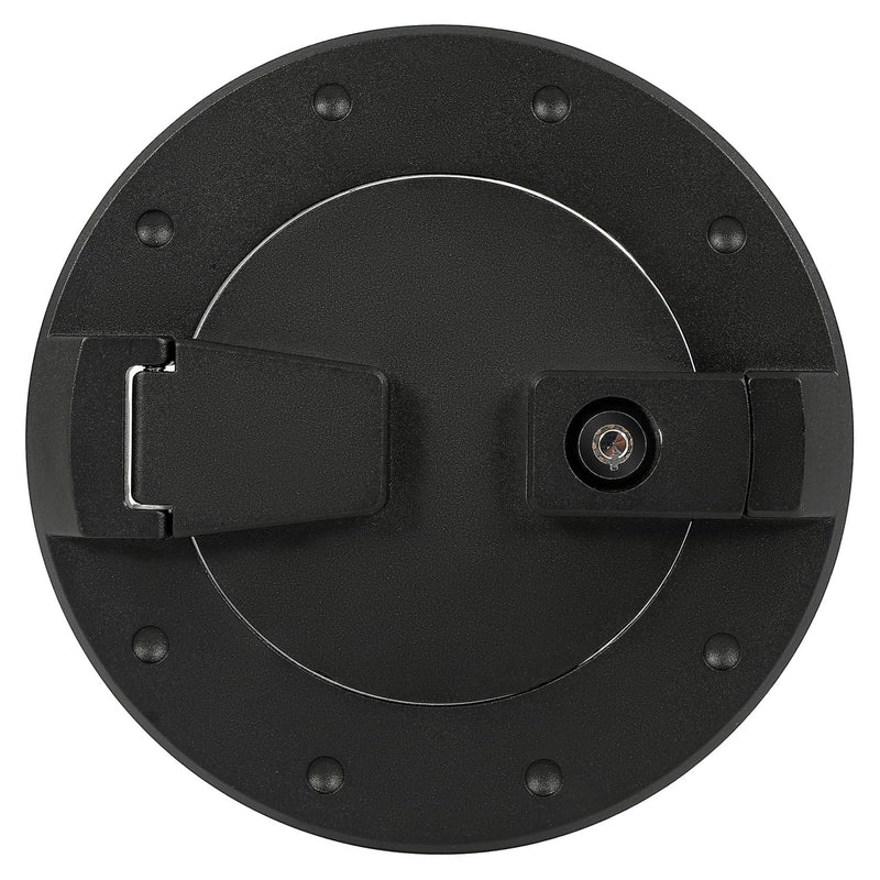 DURAFORCE Locking Fuel Door Gas Tank Cap Cover Aluminum Black For Hummer H2 2003-2009