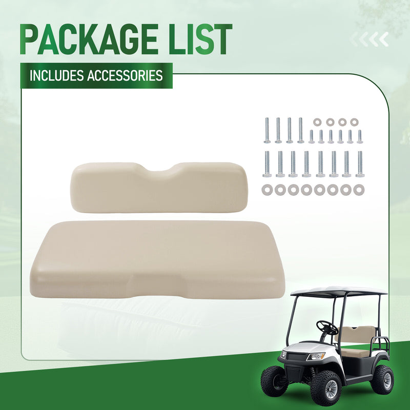 For EZGO RXV 2008-Up Front Seat Cushion Bottom Backrest Stone Golf Cart