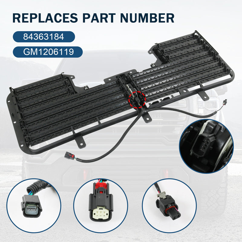 84363184 Front Radiator Shutter with Motor for Chevrolet Silverado 1500 Sierra 1