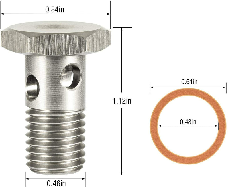 Fuel Banjo Bolt Ultra High Flow Upgrade Kit for Ford 6.0L & 6.4L Powerstroke