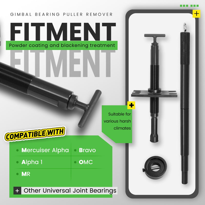 Gimbal Bearing Puller Alignment Tool for Mercruiser Alpha Bravo MR OMC