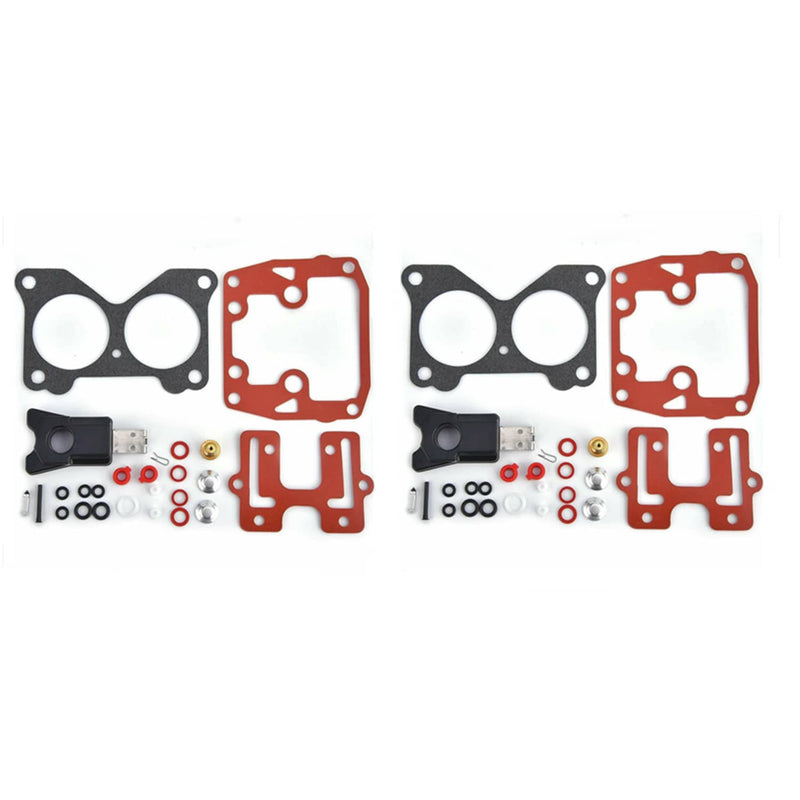 DURAFORCE 439076 Carburetor Rebuild Kit for Johnson Evinrude 155 175 185 200 235 HP 2 Pcs
