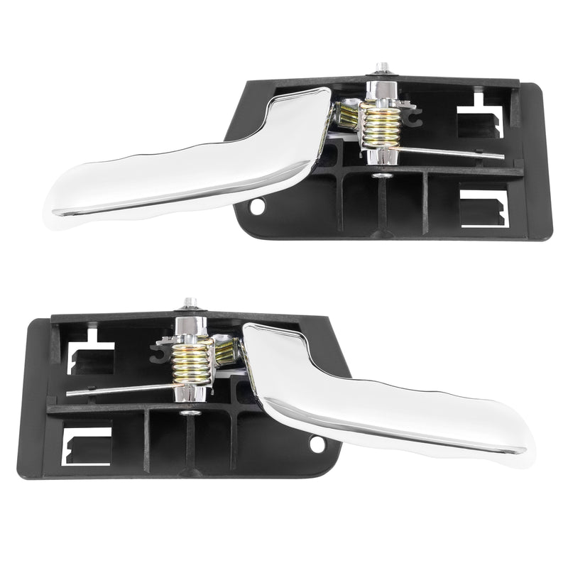 Interior Door Handles Chrome for GMC Sierra 1500 2002-06 Driver Passenger Side