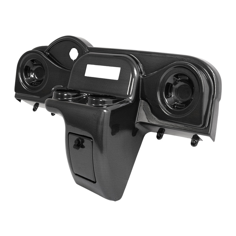 Carbon Fiber Style Radio Speaker Dash Cover for EZGO RXV 2008-Up Golf Cart