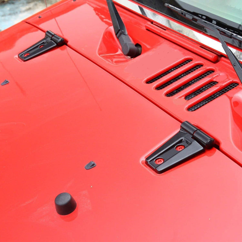 Exterior Door Hinge Cover and Hood Hinge Trim for Jeep Wrangler JK JKU 2007-2017