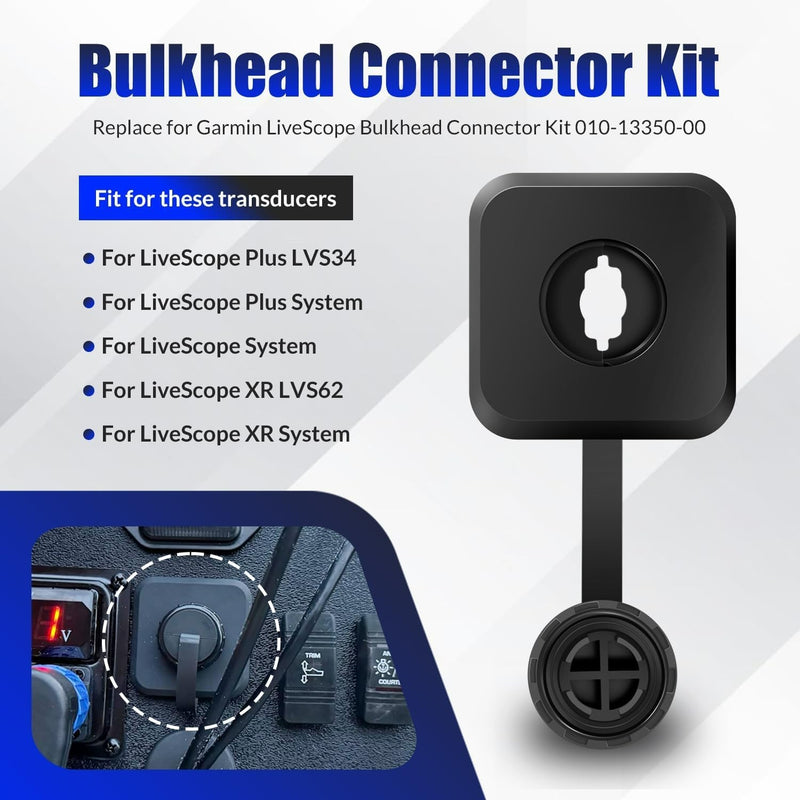 Bulkhead Connector Kit Quick Connect Disconnect for LiveScope 010-13350-00