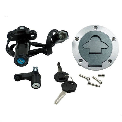 DURAFORCE Ignition Switch Fuel Gas Cap Seat Lock Key for Yamaha YZF-R25 R3 RH07 RH12