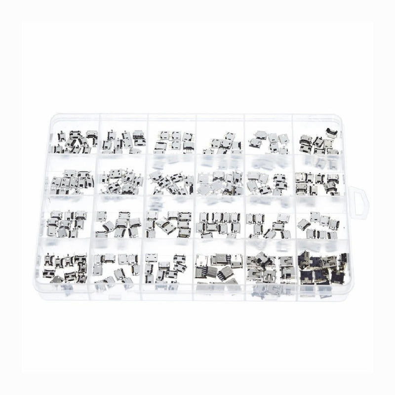 USA 24 Models 5Pin Micro USB Socket Connector Port USB Connectors Replacement