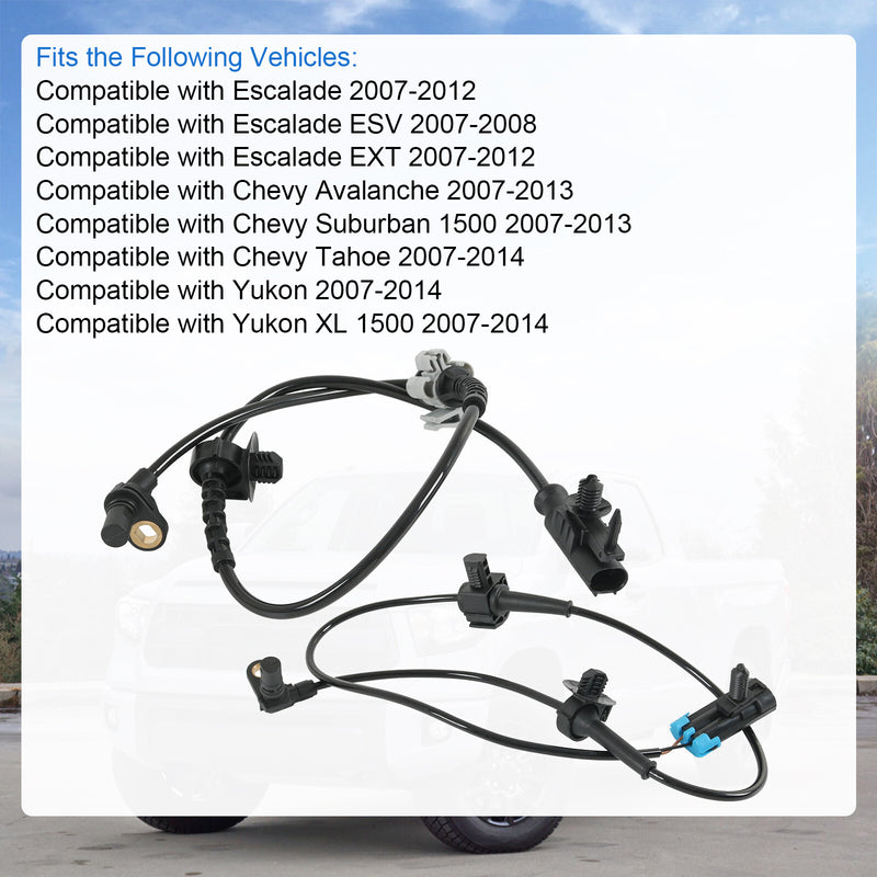 4x Front Rear ABS Wheel Speed Sensor for Chevy Silverado GMC Sierra 1500