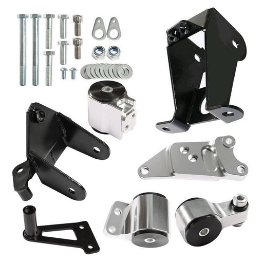 DURAFORCE Billet Engine Motor Mount Swap Kit for Honda Civic Si K20 K24 FA FG FD 2006-2011