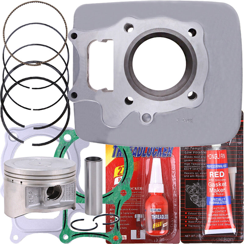 Top End Rebuild Kit Piston Cylinder Gaskets 68.50mm Bore for Honda Recon 250 ATV