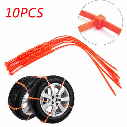 DURAFORCE Snow Tire Chains Universal for Car Truck 10 Piece