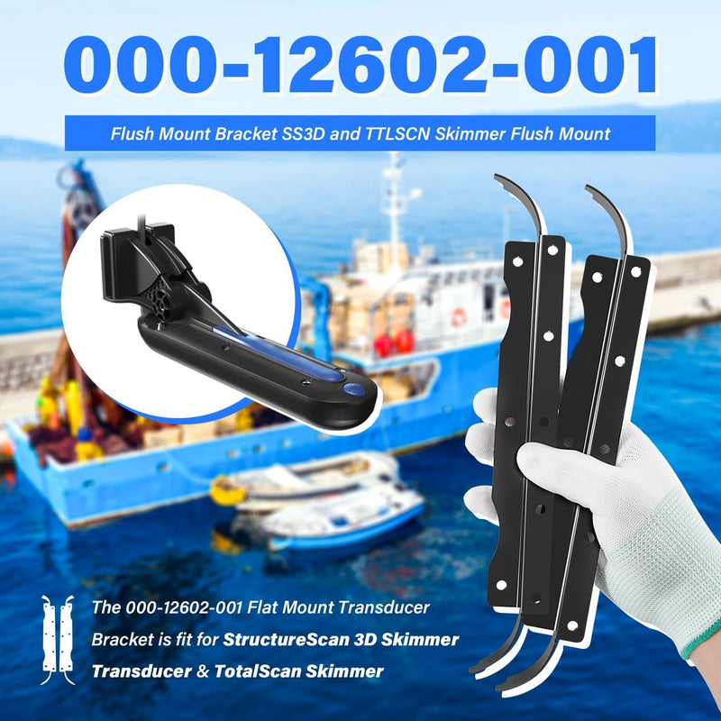 000-12602-001 Flush Mount Bracket for Lowrance SS3D TTLSCN Skimmer Transducer