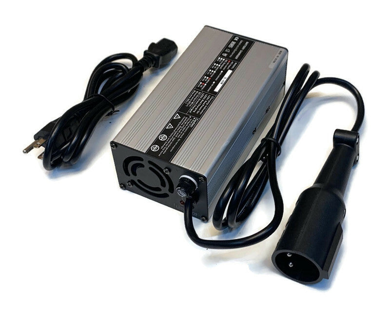 DURAFORCE 48V 6A Snap Head 3 Pin Plug Battery Charger for Club Car Yamaha Ezgo Golf Cart