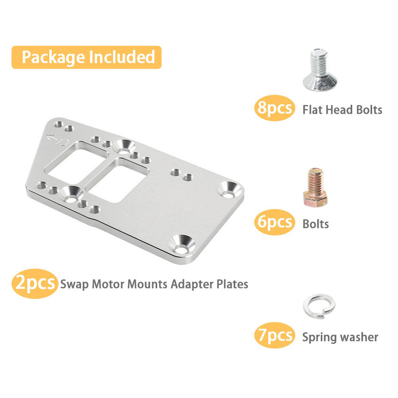 LS Engine Motor Mounts LS Swap Kit Conversion Adapter Plates for LS1 LS3 LS2