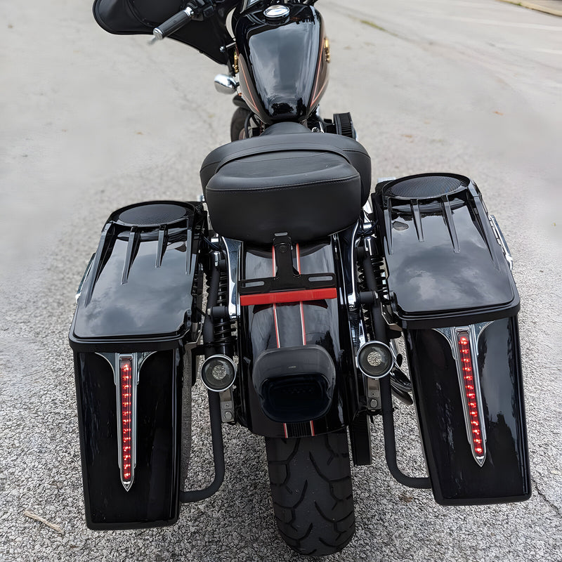 LED Brake Running Tail Light Rear Turn Signals Smoked for Harley Softail Dyna