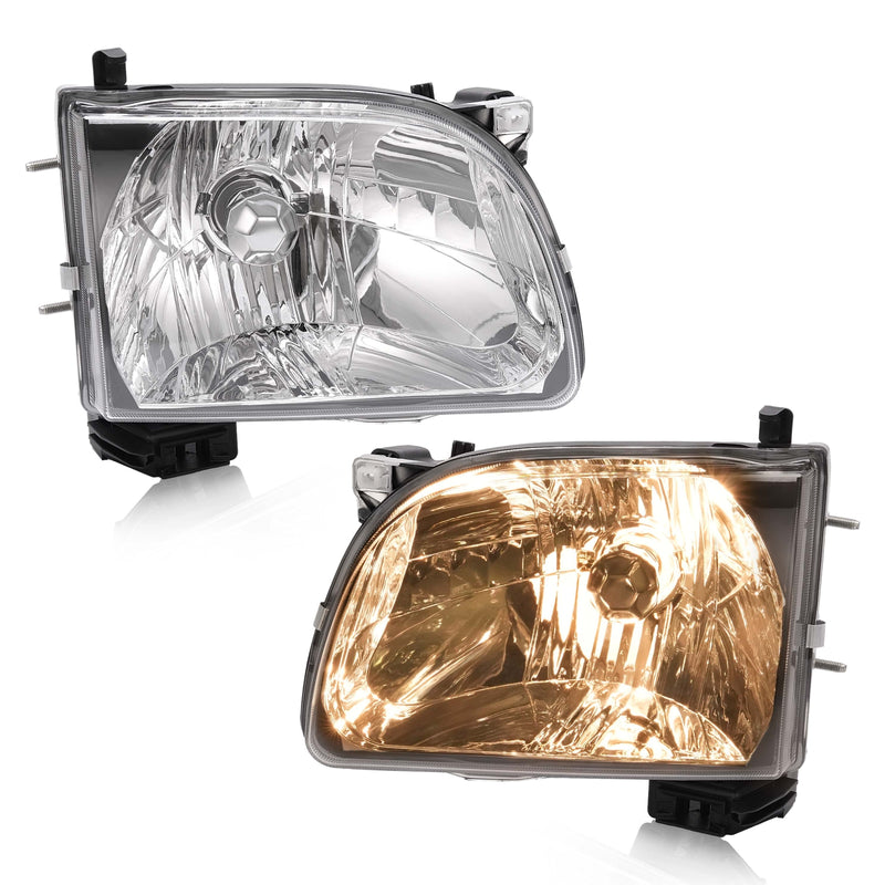 Headlights Headlamps W/Bulb Driver Passenger for Toyota Tacoma 2001-2004