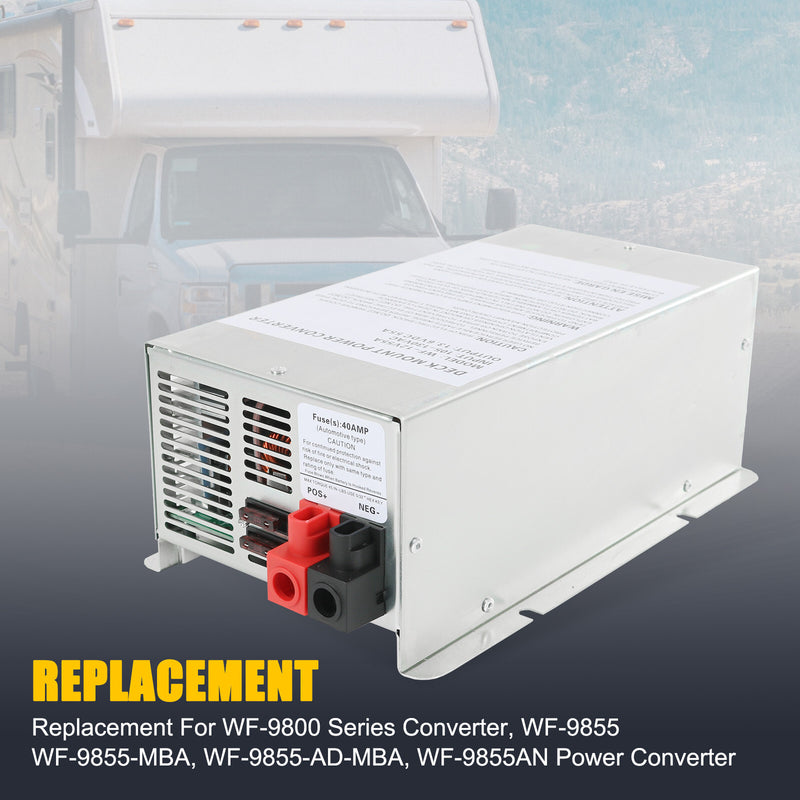 WF-9855 Converter 55 Amp Deck Power for RV Trailer Camper 12V Charger