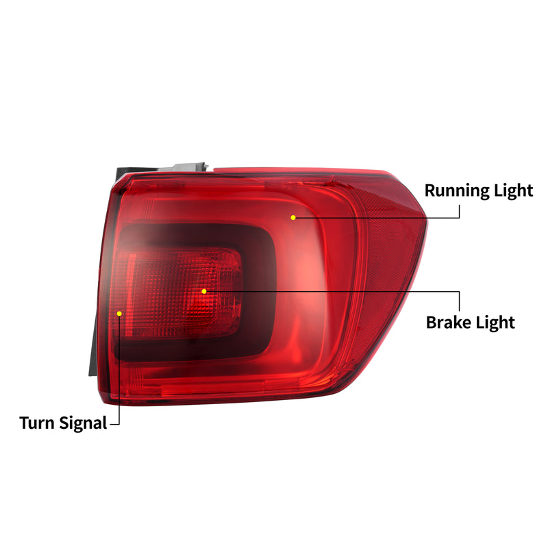 LED Tail Light Assembly Outer Right Passenger Side for GMC Acadia 2017-2020