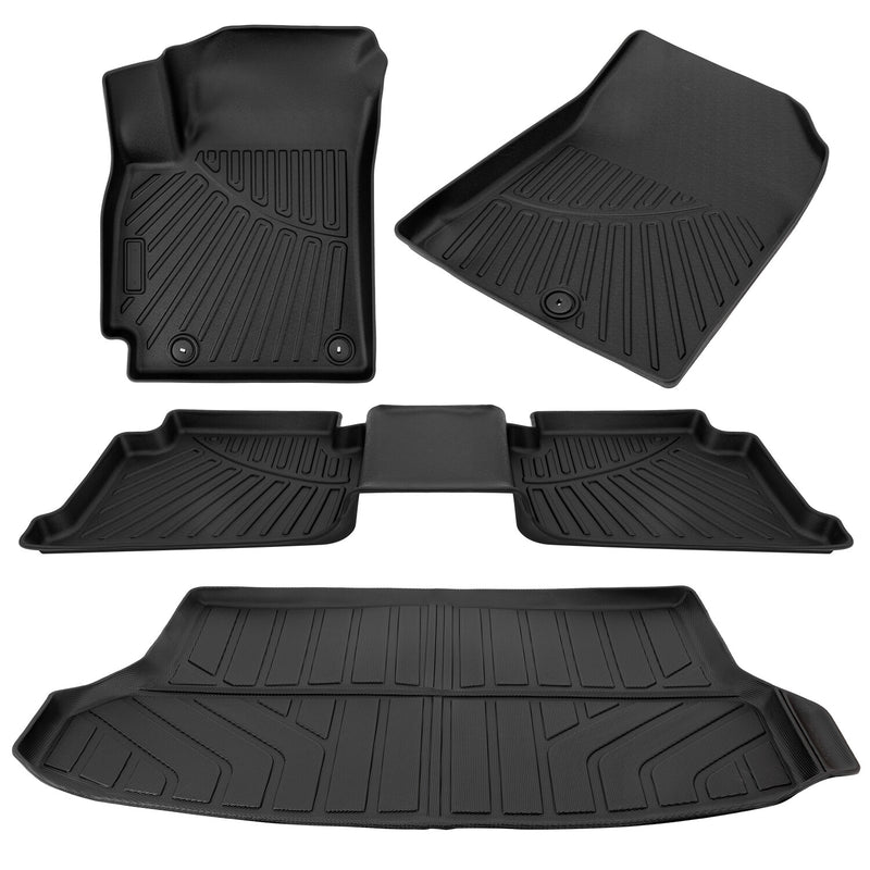 Car Floor Mats Liners Fit for Kia Seltos 2021-2025 3D TPE Full Set All Weather
