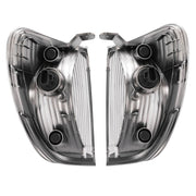 DURAFORCE Front Corner Lights Clear With Bulbs for Toyota Land Cruiser 1998-2004 Pair