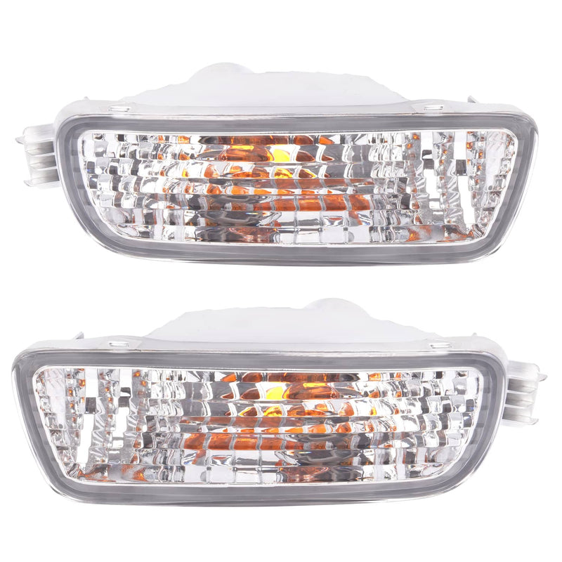 DURAFORCE Pair Bumper Turn Signal Lights for Toyota Tacoma 2001-2004 Driver Passenger Side