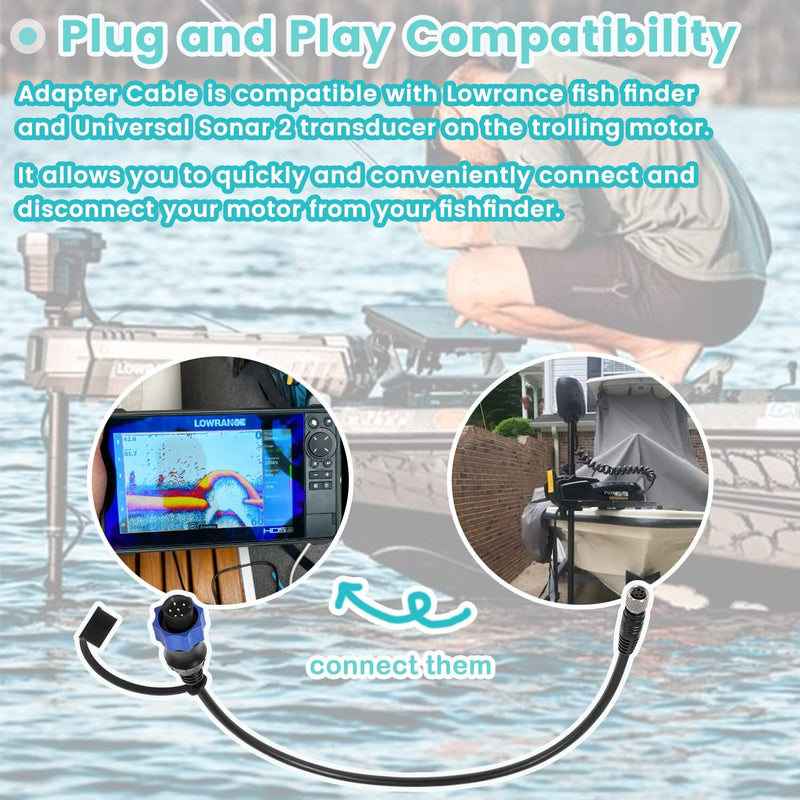 MKR-US2-10 1852060 Universal Sonar 2 Adaptor Cable for Lowrance Fish Finder