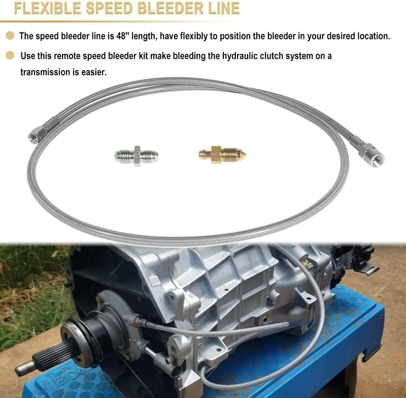 Remote Clutch Speed Bleeder Line for F-Body Camaro Firebird Corvette C5 GTO LS1