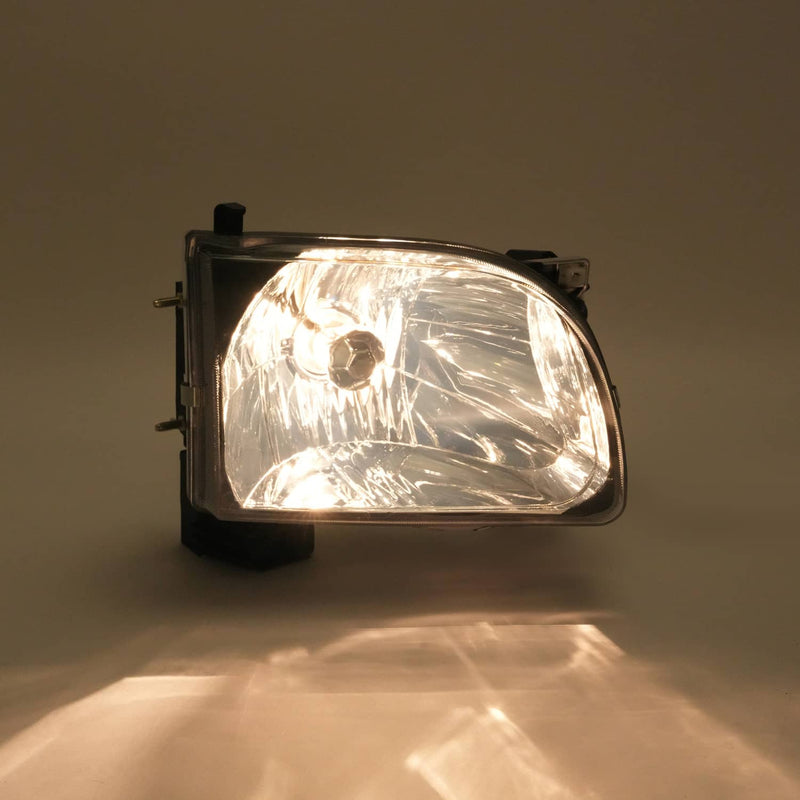 DURAFORCE White Headlights & Black Corner Light for Toyota Tacoma 2001 2002 2003 2004 4Pcs