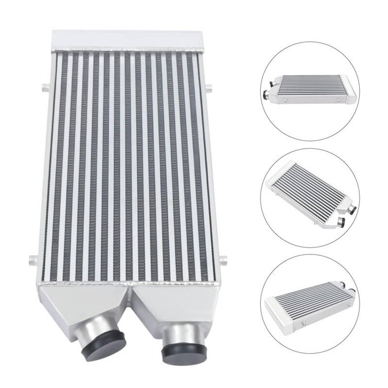 Universal Aluminum Front Mount Intercooler 2.5" Inlet Outlet Same Side