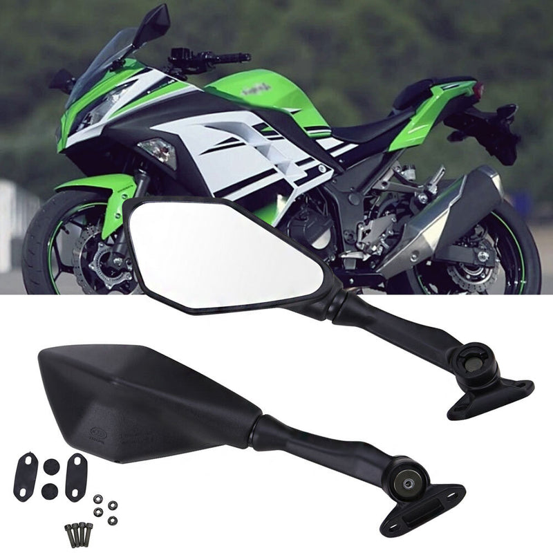 Motorcycle Rear View Side Mirrors for Kawasaki Ninja 300R EX300 ZX6R ZX636