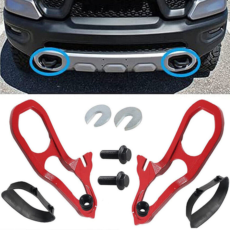 Front LH & RH Tow Hooks with Hardware for Dodge Ram 1500 DT