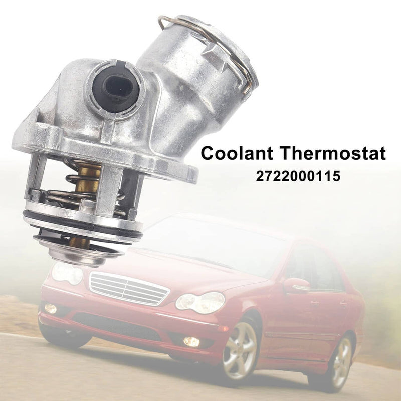 Engine Coolant Thermostat Assembly w/ Sensor for Mercedes C300 C350 E350 ML350