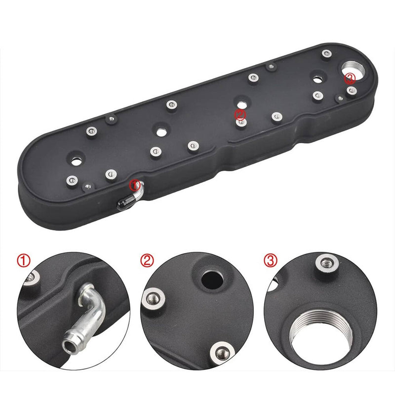 Aluminum Valve Covers with Coil Mounts for Chevy LS LS1 LS2 LS3 LS6 LS7