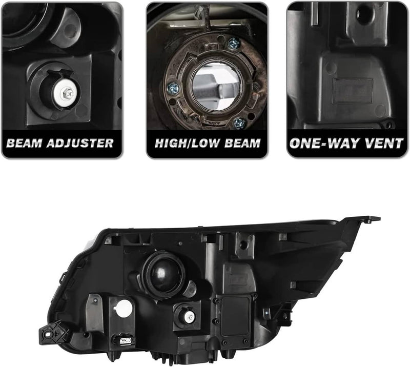 Right Side LED DRL Headlight for Ford Explorer Limited XLT Platinum