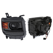 DURAFORCE Projector Headlights for GMC Sierra 1500 2500HD 3500HD 2014-2015 Pair