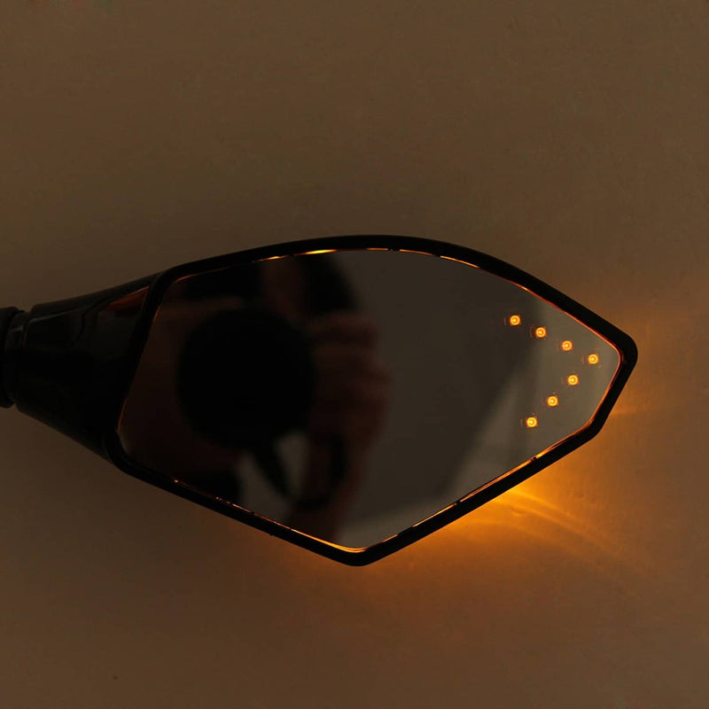 LED Turn Signal Rear View Mirrors for Honda CBR 600RR 1000RR 500R 300R 250R