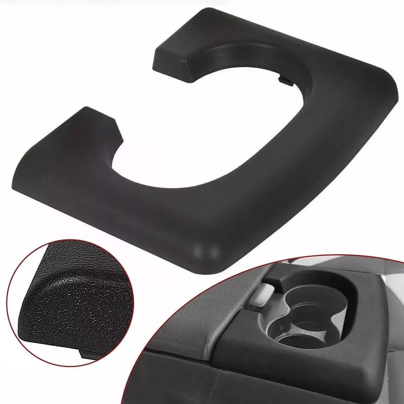 Center Console Cup Holder Armrest Cover Pad Trim for Ford F150 2004-2014 Black