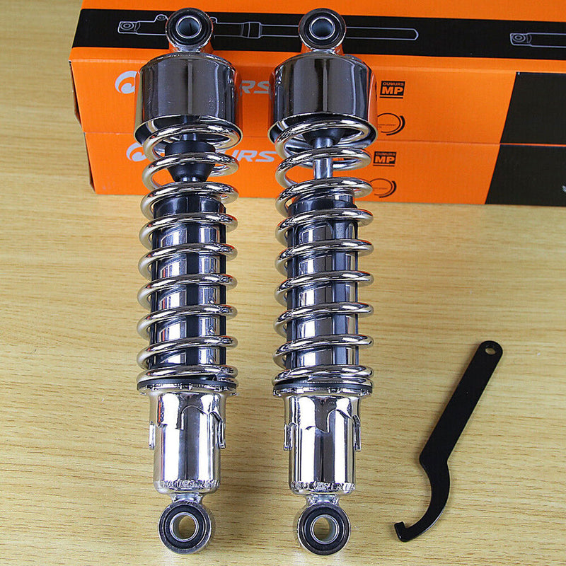 Chrome 11.75" Rear Shocks Lowering for Harley Road King FLHRC Sportster