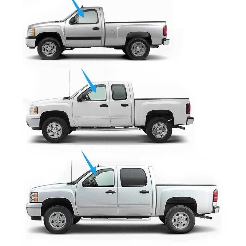 DURAFORCE Driver Side Left Front Door Glass Fits Silverado Sierra 99-07 1500/2500/3500