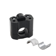 DURAFORCE Black HandleBar Fat Bar Mount Clamps Risers Adaptor 7/8 to 1 1/8 Dirt Pit Bike