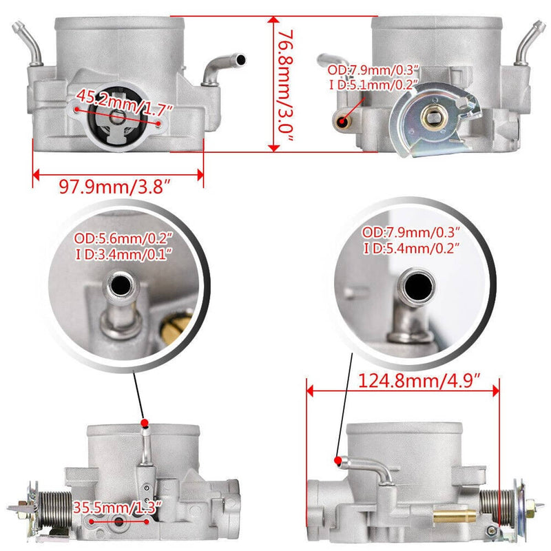 D-Series Intake Manifold +70mm Throttle Body for Honda Civic CRX Del Sol D15 D16