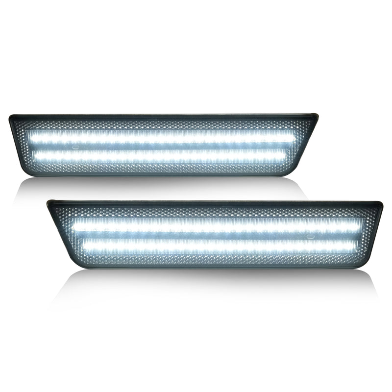 LED Front Side Marker Light White for Dodge Challenger Charger R/T Sedan 2008-14