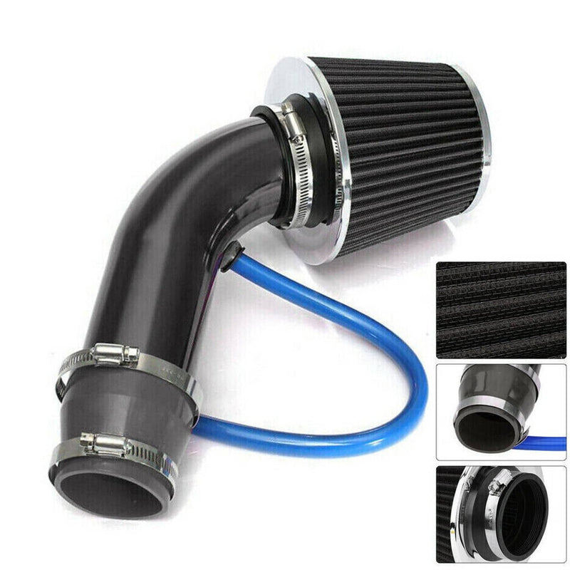 3" Universal Cold Air Intake Kit Induction Flow Pipe Kit Aluminium Automotive