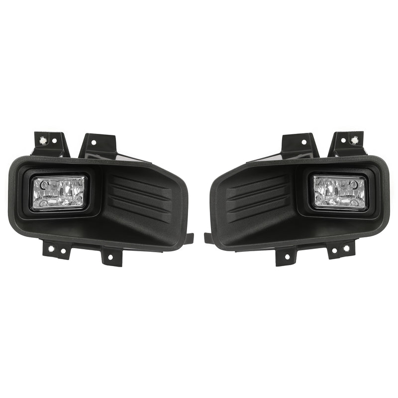Clear Lens Halogen Fog Lights Lamps for Ford F-150 F150 2018-2020 Set Pair