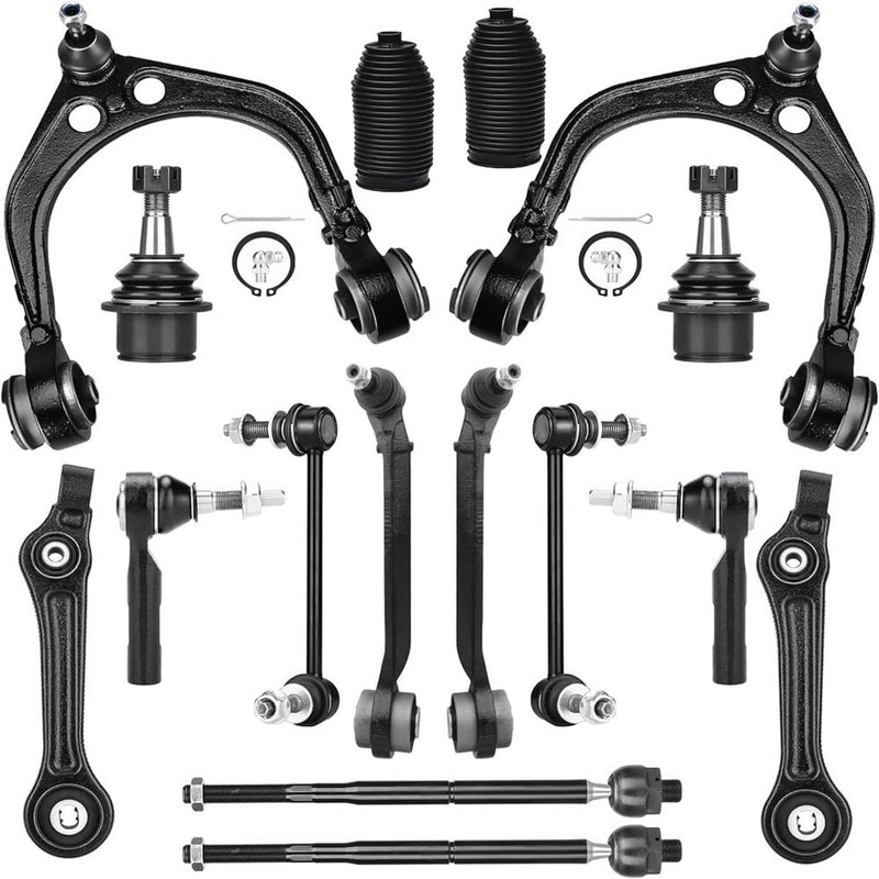 16Pc Suspension Front Control Arm Kit for 2011-2019 Dodge Charger Challenger 300
